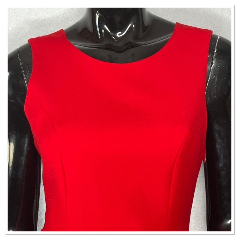Zara Basic Collection Cross-Back Red Cocktail Dre… - image 5